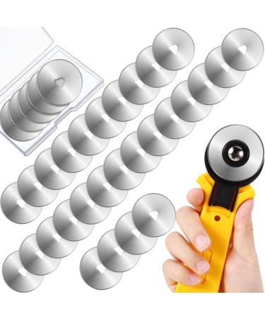 36 Packs Rotary Cutter Blades Replacement Blades Compatible with Fiskars Olfa Martelli Truecut Cutter for Patchwork Leather Quilting Sewing Arts Crafts (45 mm)