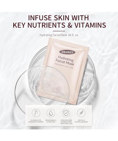 Palmers Pregnancy Hydrating Facial Sheet Masks 0.95 fl. oz. (Pack of 5) - Hydrate and Nourish for Expectant Mothers - Buy Online on SooperMarket.com