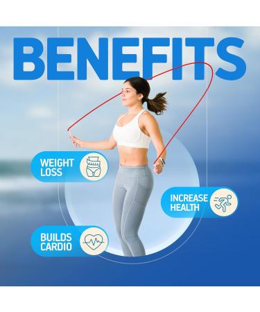 Portum Springs Adjustable Speed Jump Rope - Fitness Rope for Men Women & Kids - 2.8m Lightweight Skipping Rope for Effective Workouts - Buy Online on SooperMarket.com