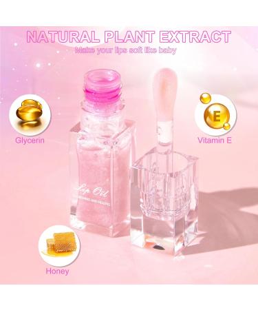 Color Changing Lip Oil & Moisturizing Jelly Lipstick - Long Lasting Shiny Lip Gloss | Non-Stick Lip Tint Oil for Women & Girls (2PCS - Buy Online on SooperMarket.com