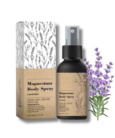 Lavender Magnesium Body Spray - Lavender Sleep Spray - Magnesium Spray For Sleep - Magnesium Sleep Spray to Soothe Body & Mind - Magnesium Body Spray - Sleep Spray for Better Sleep & Well Being