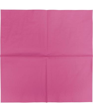HEKU 100 Single-Colored Pink Napkins - 3-Layer 33x33cm | Highly Absorbent & Stylish | Perfect for Events & Gastronomy | Practical 5-Pack - Buy Online on SooperMarket.com