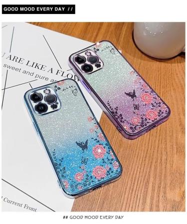 Buy Tivenfezk Nadoli Glitter Diamond Case for Xiaomi Redmi Note 12 4G - Sparkle Flower Butterfly Soft Silicone Cover - International Shipping Available! - Buy Online on SooperMarket.com