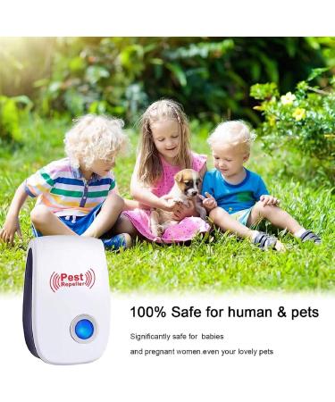 Ultrasound Pest Control - 6 Piece Electronic Mosquito & Insect Defense for Indoor Use | Effective Protection Against Mosquitoes Spiders & Insects - Buy Online on SooperMarket.com
