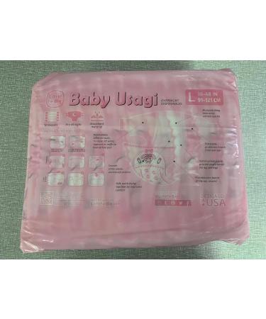 LittleForBig Adult Printed Diaper 10 Pieces - Baby Usagi Pink L - Large 36-48 - Buy Online on SooperMarket.com