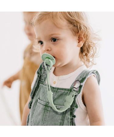 Kowlone Koala Bear Silicone Dummy Clip Set - Teething Pacifier Holder for Boys and Girls (Green Grey) - Buy Online on SooperMarket.com