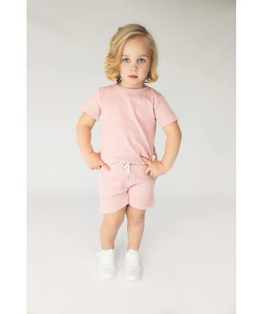 DreamBuy Ribbed Pyjama Tracksuit | Unisex Boys & Girls 1-2 Years | Cotton Candy Color | Baby, Women, Men Loungewear - Buy Online on SooperMarket.com