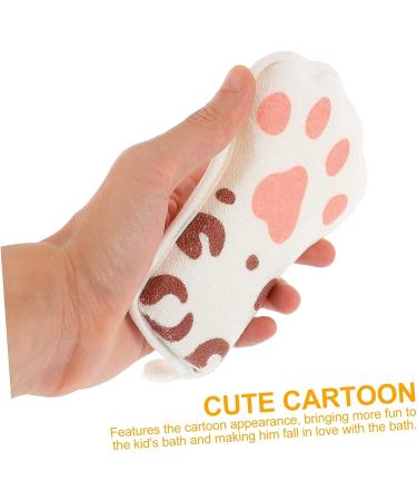 Toyvian 2pcs Paw Bath Cotton Body Scrubber Sponge Set for Kids - Natural Mesh Baby Shower Towel Puffs - 3 Pack (As Shown) - Buy Online on SooperMarket.com