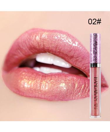 Liquid Glitter Lipstick Set - Waterproof Metallic Gloss for Teens & Women | 6PCS Diamond Shimmer Lip Color - Buy Online on SooperMarket.com