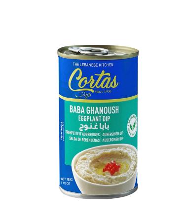 Cortas Baba Ghanoush Eggplant Dip 6.5 oz - Pack of 6 | Authentic Middle Eastern Flavor - Buy Online on SooperMarket.com