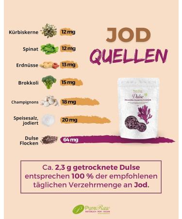 Buy Organic Dulse Flakes | Wild Atlantic Algae | Vegan Umami Seasoning | Pureeraw 25g - International Shipping Available - Buy Online on SooperMarket.com