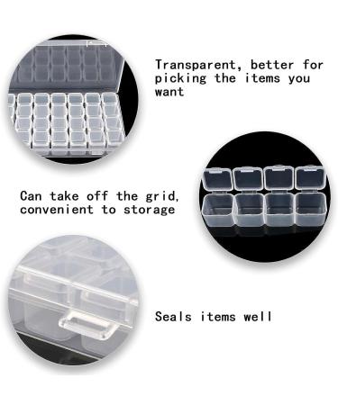JANEMO 28 Grid Bead Storage Container - Portable Diamond Painting Accessories (Small Grid) - Buy Online on SooperMarket.com