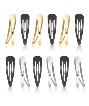 30-Piece 4 Inch Snap Hair Clips for Women - Metal Snap Barrettes for Thin Hair - Large No-Slip Hair Pins - Girls & Women Hair Accessories - Buy Online on SooperMarket.com