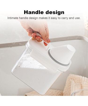 1100ml Laundry Detergent Dispenser Large Capacity Liquid Detergent Dispenser with Measuring Cup Washing Powder Container - Buy Online on SooperMarket.com