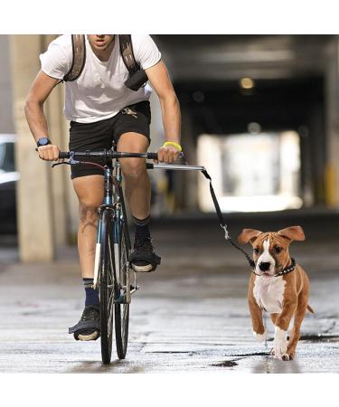 iFCOW Dog Bike Leash - Hands-Free Bicycle Training Leash for Jogging & Walking | Silver Perfect for Cycling - Buy Online on SooperMarket.com