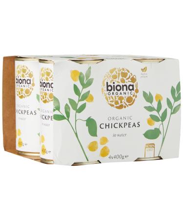 Biona Organic Chick Peas 4 x 400 g