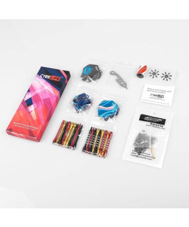 CyeeLife Dart Accessories Set - Flights, Shafts, Sharpener & Tools Kit - Buy Online on SooperMarket.com