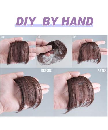 Black Clip in Bangs Hairpiece for Women - Wispy Air Bangs Extension for Daily Wear - Buy Online on SooperMarket.com