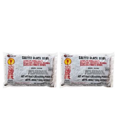Mee Chun Salted Black Bean 500g (18oz) Bag (Pack of 2) by CNMART