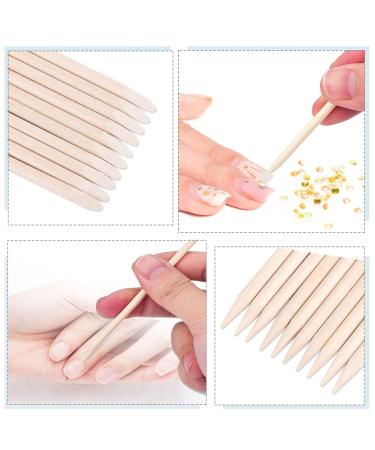 Luckaide Rosewood Manicure Sticks - 202 Double-Sided Wooden Sticks & 2 Nail Files for Perfect Nail Care & Pedicure - Buy Online on SooperMarket.com