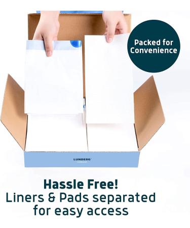 Lunderg Toilet Bowl Liners with Super Absorbent Pads - 20 Count Value Pack - Universal Fit Disposable Bags for Home, Boat, Camping Toilets - Easy Conversion to Dry Toilet - Pack of 1 - Buy Online on SooperMarket.com