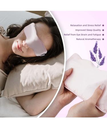 MONAHITO Lavender-Infused Weighted Eye Pillows for Relaxation - Pack of 2 Blue | Ideal for Yoga, Spa, Meditation | Hot and Cold Therapy Eye Mask for Women/Men - Buy Online on SooperMarket.com