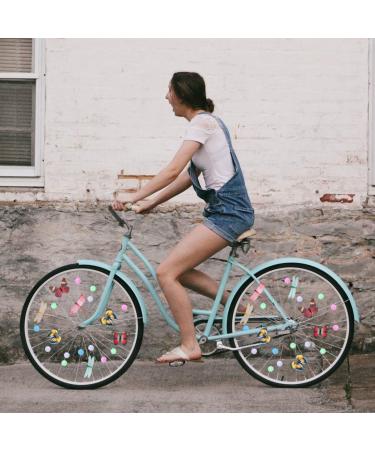 WINOMO 108pcs Luminous Bicycle Wheel Spoke Beads with 30pcs Butterflies Clips and 6pcs Dragonflies Clips - Buy Online on SooperMarket.com