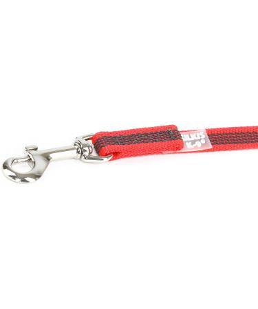IDC Color & Gray Rubberized Leash - 14mm x 1.2m with Loop | Red-Grey Durable Dog Leash for International Shipping - Buy Online on SooperMarket.com