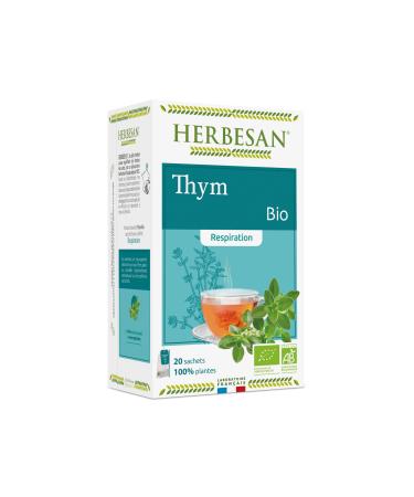 Herbesan Infusion Thyme Respiration Bio 20 Sachets