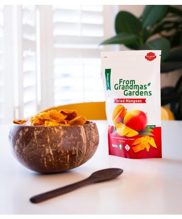 Dried Mango - From Grandmas Gardens | 1 x 100g | Healthy Vegan Snack | 100% Natural | No Added Sugar | Rich in Vitamins | No Preservatives | GMO free Mango 1 pack - Buy Online on SooperMarket.com