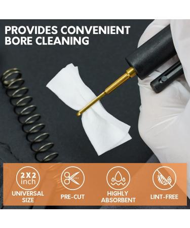Gun Cleaning Supplies Combo Pack with Silicon Cloth, Patches, and Swabs in Storage Case - Rifle Handgun Cleaner Kit 9mm - Buy Online on SooperMarket.com