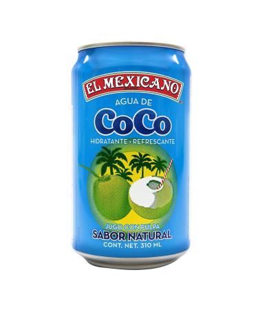 El Mexicano Coconut Water 10.5oz (Pack of 24) - Agua De Coco - White - Buy Online on SooperMarket.com