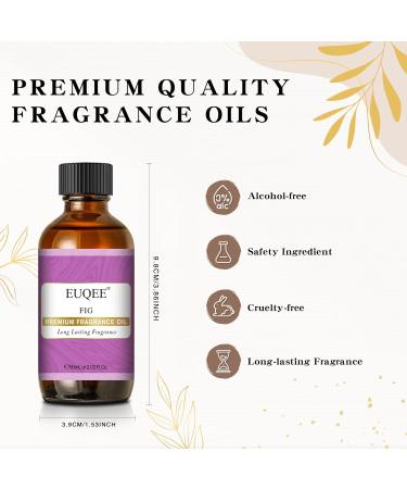 EUQEE Fig Fragrance Oil 60ml - Premium Grade Aromatherapy Essential Oil for Diffusers and DIY Candle Making - Buy Online on SooperMarket.com