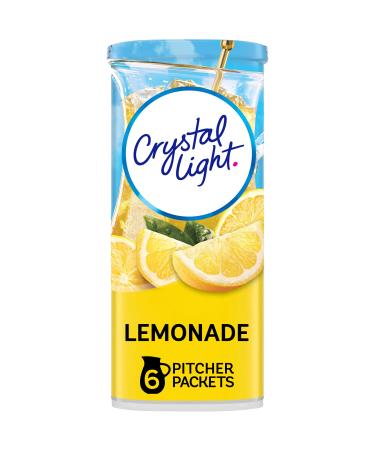 Crystal Light Sugar-Free Lemonade Naturally Flavored Powdered Drink Mix 72 Count Pitcher Packets 6 Count (Pack of 12)