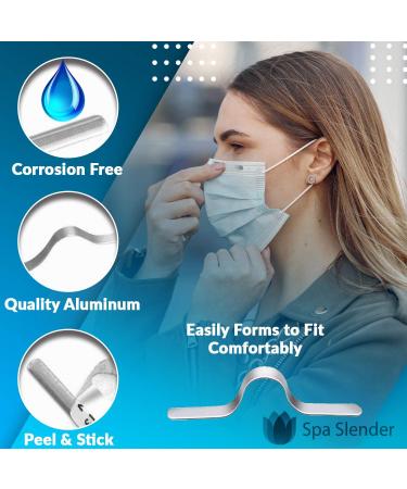 100Pcs Metal Nose Bridge Strip for Masks - Premium Aluminum Nose Strip for DIY Masks & Crafts - Buy Online on SooperMarket.com