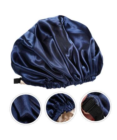 Adjustable Buckle Silk Night Cap Set - 2pcs Tibetan Green Women's Spa & Shower Bonnets - Buy Online on SooperMarket.com