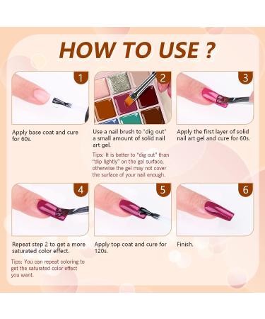 Saviland 16 Colors Cream Gel Nail Polish Set - Nude Solid Glitter Palette for Manicure, Soak Off UV LED Kit for Salon and Home DIY - Buy Online on SooperMarket.com