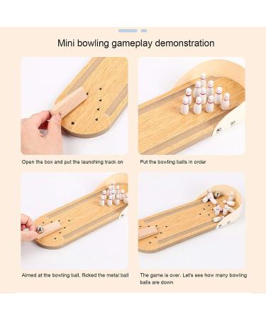 Germer Mini Bowling Game - Stress-Relief, Beautifully Designed Mini Bowling Set for 3+ Years ((Mini Bowling)) - Buy Online on SooperMarket.com