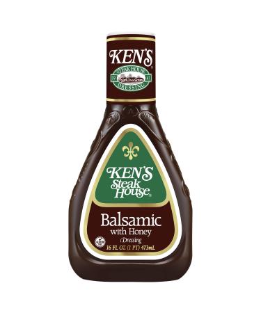 Ken's Steak House Balsamic with Honey Dressing 16 oz 16 Fl Oz (Pack of 1)