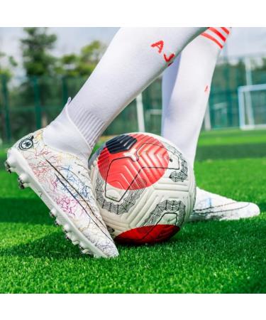 Buy HmhnSya Professional Soccer Shoes for Men & Kids - High Ankle Training Spikes Unisex Sneakers Size 44 EU - Buy Online on SooperMarket.com
