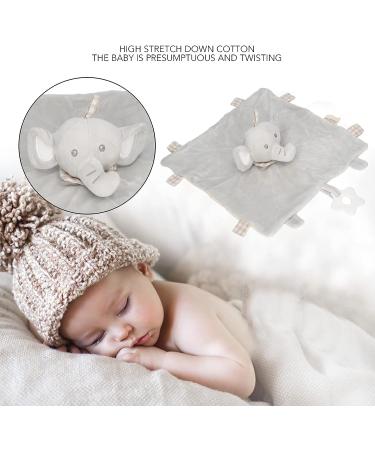 Baby Elephant Teething Dolls | Soft Infant Security Blanket and Teether Set - Buy Online on SooperMarket.com