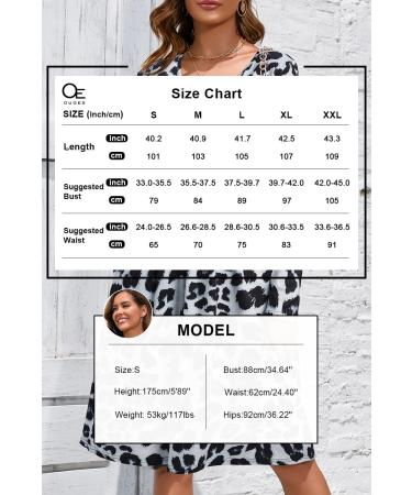 OUGES Women's Spring Casual Midi Dress - Long Sleeve V-Neck Floral Wrap Dress with Pockets - Buy Online on SooperMarket.com