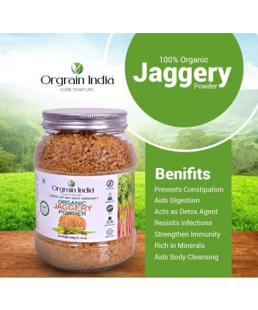 Orgrain India Organic Jaggery Powder 21.16 Oz | Hand Crushed Gur Powder | Organically Grown | No Preservatives Added | No Artificial Flavors - Buy Online on SooperMarket.com