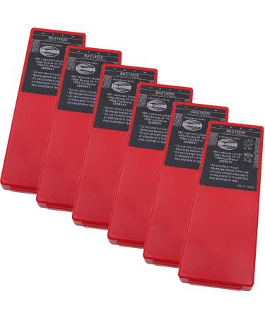 (6-Pcs) BA213020 6V Ni-Mh Rechargeable Battery 2100mAh Radiomatic Battery for BA213020 BA214061 FUB10AA HBC Crane Remote Control Pump Truck Battery (6 Volt 2100mAh Ni-Mh Rechargeable)