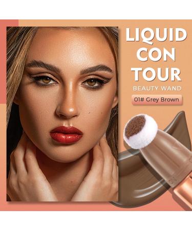 Ofanyia 3pcs Blush Contour Magic Wand | Liquid Glitter Highlighter Stick & Cushion Applicator | Cruelty-Free Shimmer for Face & Cheekbone Glow - Buy Online on SooperMarket.com