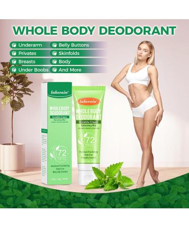 Whole Body Deodorant for Women Luxsea Aluminum Free Deodorant Lotion for Men Armpit Deodorant Cream for 72 Hour Odor Control Refreshing Mint Deodorant Antiperspirant Clear Gel Baking Soda Free - Buy Online on SooperMarket.com