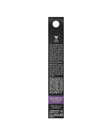 e.l.f. Liquid Metallic Eyeshadow - Supernova | Gel Formula, High-Impact Finish | 0.1 Fl Oz - Buy Online on SooperMarket.com