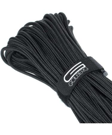 Golberg Premium Polyester Accessory Cord - USA Made Smooth Braid, Minimal Stretch Rope - 6mm x 50 Feet - Compact & Lightweight Black Cord - Buy Online on SooperMarket.com
