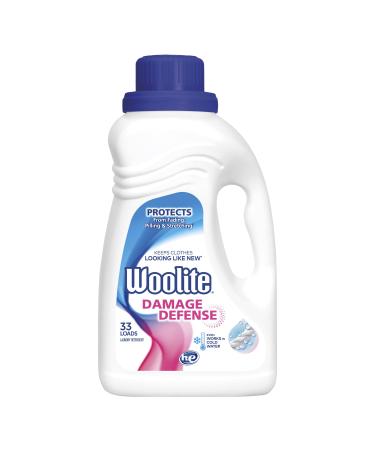 Woolite Damage Defense Laundry Detergent, 33 Loads, 50 Fl Oz, Regular & HE Washers, Packaging May Vary