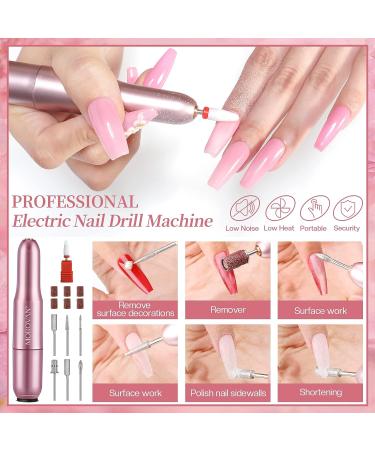 Morovan Acrylic Nail Kit with Drill - 12 Colors Acrylic Powder Set with UV Light - Professional Nail Extension Starter Kit for Home Nail Art - Buy Online on SooperMarket.com